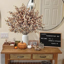 Sggvecsy 15 Pcs Babys Breath Artificial Flowers Gypsophila Bouquets Bulk Real Touch Fake Silk Flowers for Home DIY Floral Arrangement Table Centerpiece Fall Thanksgiving Autumn Decoration (Skin Brown) by CozyNest Decor