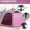 Portable Hexagon Kids Play Tent with LED Strip Lights Indoor Children Play House Easy Set-up Space Dream Tent for Night 4-5 Person & Birthday Gifts by TinyTreasures Baby Boutique