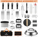 38PCS Griddle Accessories Kit, Professional Grill Tools Set for Outdoor Barbecue, Stainless Steel Griddle Spatula Set with Tongs, Smash Burger Press, Carry Bag, Perfect Grilling Gifts by GreenHaven Gardens