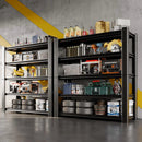 47.8" W Heavy Duty Garage Shelving 3000LBS Storage Shelves, Adjustable 5-Tier Storage Rack, Metal Shelves for Garage/Warehouse/Basement, 47.8" W x 19.8" D x 72" H, 2 Pack by GreenHaven Gardens