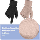 Geyoga 2 Pairs Women's Winter Touch Screen Gloves Soft Warm Fleece Lined Knit Elastic Cuff Winter Texting Gloves by TinyTreasures Baby Boutique