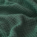 EMME Cotton Muslin Large Throw Blanket Couch Breathable Gauze Blanket Soft Lightweight Bed Blankets Adults (Forest Green, 50"x70") by CozyNest Decor