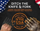 Bear Paws Meat Claws - The Original Meat Shredder Claws for Pulled Pork, USA Made - Easily Lift, Shred, Pull and Serve Pork, Chicken, Brisket and Turkey - Gift for Dad on Father's Day! (Black) by GreenHaven Gardens