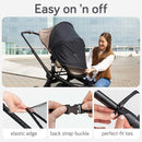Baby Uma 2-in-1 Mosquito Net for Stroller & Stroller Sun Shade - UPF 50+ Baby Sun Protection, Breathable Blackout Mesh Baby Mosquito Net (+ Travel Bag) by TinyTreasures Baby Boutique