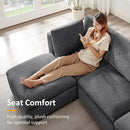 Modular Sectional Sofa, Convertible Sofa Couch Modular Sofa with Ottoman, Sectional Sofas for Living Room Small Apartments by CozyNest Decor
