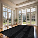 CAMILSON Easy Jute Rug 8x10, Indoor Outdoor Dark Gray Black Farmhouse Area Rugs for Living Room Patio and Kitchen Rug Solid Boho Woven Design Easy-Cleaning Washable Outside Carpet Alfombras (8 x 10) by CozyNest Decor
