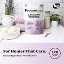 Pronounce Laundry Detergent Powder Alternative | Earth-Derived Ingredients, Eco-Friendly, Safer for Sensitive Skin, Eczema, and Babies. Stain + Smell Fighting. HE Safe (Lavender, 120 Loads). by TinyTreasures Baby Boutique