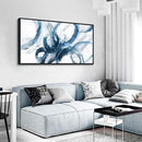 AJAZIKO Blue Wall Art Large Pictures for Living Room Abstract Wall Decor Wall Decoration Print Pictures Canvas Framed Artwork Paintings for Office Above Bed Wall Decor 24×48IN by CozyNest Decor