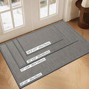 LEKEEPGO Door Mat 17"x29", Non Slip Door Mat Indoor Entrance, Rubber Backing Front Indoor Door mat Washable Absorbent Low-Profile Entryway Entry Resist Dirt Inside Door Mats, Light Grey by CozyNest Decor