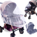 Durable Baby Stroller Mosquito Net (2 Pack) - Universal Elastic Edge Mesh Cover for Bassinets, Cradles, Playards, Car Seats & Mini Cribs | Breathable Travel Essential Newborn Protection (Black+White) by TinyTreasures Baby Boutique