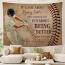 yowecso Baseball Tapestry Sport Theme Tapestry Wall Hanging for Bedroom Baseball Tapestries Aesthetic Wall Decor for Home Dorm Living Room 60"x90" by CozyNest Decor