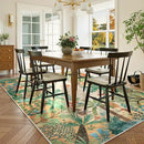 LIVEBOX Washable Jungle Animal Print 6 x 9 Area Rug for Dining Room, Non-Skid Yellow Kids Carpet Playmat Rug for Play Room, Soft Nursery Rugs for Girl Dorm, Kids Rugs for Bedroom Boys by CozyNest Decor