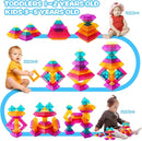 Building Block Sets for Kids 3 4 5 6 Year Old, 30 Pcs Stacking Blocks Toys for Boys Girls, STEM Preschool Learning Activities Educational Light Table Toys Gifts for Toddlers Children by TinyTreasures Baby Boutique