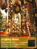 6 Pack 600 LED Solar String Lights for Outside, Solar Christmas Lights Outdoor Waterproof, Green Wire Twinkle Light with 8 Lighting Modes for Xmas Tree Wedding Party Garden Decorations (Warm White) by GreenHaven Gardens