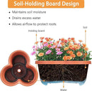 VECELO 5 Tier Vertical Garden Planter, Self Watering Stackable Planters with Wheels for Strawberries, Herbs, Flowers, Vegetables, Red by CozyNest Decor