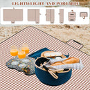 Picnic Blanket Waterproof Beach Rug 80''x80'' Picnic Mat Washable Lightweight with Handle Coffee Checkered for Hiking Travelling Outdoor Camping,Parks by TinyTreasures Baby Boutique
