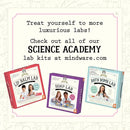 MindWare Science Academy Lava Lip Gloss Lab - 33 Piece Lip Gloss Making Kit - Make 3 DIY Lip Glosses by TinyTreasures Baby Boutique