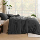 Litanika Grey Comforter Set Twin/Twin XL Size, 2 Pieces Lightweight Plain Bedding Comforter Set, All Season Fluffy Bed Set (66x90In Comforter & 1 Pillowcase) by CozyNest Decor