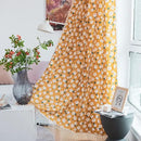 Sutuo Home Boho Curtain Semi-Blackout Yellow Florals Print Cotton Linen Fabric, Handmade Tassels Rod Pocket Bohemian Farmhouse Country Window Drapes for Living Bedroom, 59" W x 84" L, 1 Panel by CozyNest Decor