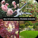 Upgraded Garden Clippers, Adjustable Germany Pruners, Work 3 Times Easier, Professional Pruning Shears, Cutting Rose, Flower, Hedge, Stem, Sharp Gardening Scissors, Arthritis Weak Hand Snips by GreenHaven Gardens