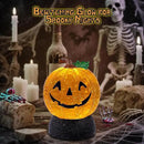 Halloween Snow Globe Lantern Pumpkin Lighted Halloween Snow Globes Battery Operated or USB Powered with 6H Timer Musical Snow Globe Glitter for Spooky Party Home Table Decorations (Pumpkin) by CozyNest Decor