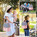 Breastmilk Cooler Bag with Ice Pack Fits 6 Baby Bottles up to 9 Ounce, Breast Milk Pump Cooler Bag with Shoulder Strap for Nursing Mom Daycare, Work, Travel- Straps by TinyTreasures Baby Boutique
