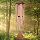 Wind Chimes Outdoor Large Deep Tone, 44 Inch Sympathy Wind Chime Outdoor, Memorial Wind-Chime with 6 Tuned Tubes, Elegant Chime for Garden, Patio, Balcony and Home Decor, Rose Gold by CozyNest Decor