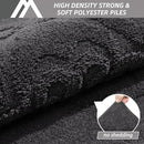 COSY HOMEER-Door-Mat-Non-Slip-Entryway-Rug 36”x60” Absorbent Welcome Mats Washable Dirt Trapper Door Mat Entrance Floor Mats for Front Back Doormats and Wet Shoes,Dark Grey by CozyNest Decor