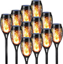 Toodour Solar Torch Flame Lights, 12 Pack Solar Light Outdoor with Flickering Flame, Waterproof Pathway Lights Landscape Decoration Lighting for Garden, Lawn, Yard, Outdoor Decorations by GreenHaven Gardens