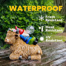 Solar Highland Cow Gnome Garden Decor Statue, Outdoor Funny Solar Light Decoration for Yard, Patio, Lawn, Unique Housewarming, Birthday Gift for Women, Mom, Grandma by CozyNest Decor