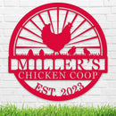 Hen House Coop Sign, Custom Chicken Coop Signs, Custom Chicken Farm Metal Sign, Family Name Metal Sign for Farm House, Our Little Coop Sign Metal Sign by CozyNest Decor