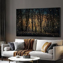 SIGNWIN 46"x72" Extra Large Framed Wall Art Magical Firefly Night Forest, Enchanted Woodland Scene for Home Living Room Bedroom Decor (Frame Assembly Required) by CozyNest Decor