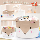 Large Baby Basket Toy Storage 3 Pack, (20"x13.8") Woven Baby Laundry Basket, Stuffed Animal Storage. by TinyTreasures Baby Boutique