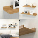 35.3 Inches Long Floating Shelves, 2 Set Rustic Wall Shelf for Bedroom, Nursery Book Shelf with Lip, Picture Ledge Shelf for Wall Decor Living Room Bathroom Kitchen - Oak by TinyTreasures Baby Boutique