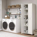 SystemBuild Evolution Kendall 24" Utility Storage Cabinet - White by CozyNest Decor