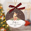 Baby's First Christmas Ornament 2025, New Baby Ornament for Girls Boys, Baby Announcement, Family Tree Xmas Ornament, Baby 1st Christmas Ornaments, Christmas Tree Hanging Decorations, Baby Gift by TinyTreasures Baby Boutique