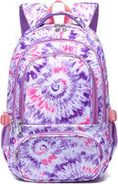 BLUEFAIRY Kids Backpack for Girls Elementary Primary Middle School Bag for Aged 8-10 for Teens Childs Bookbag Back to School Bag Mochilas Escolares para Niñas de 7 8 9 10 Tie-dye Purple by TinyTreasures Baby Boutique