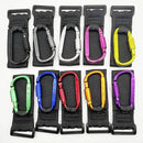 Baby Stroller Hook, Carry 30 lbs per Stroller Carabiner Clip, Adjustable Baby Stroller & Car Seat Hook for Hanging Diaper Bag, Wheelchair, Golf cart, Shopping and Pet Cart(2 Pcs Black) by TinyTreasures Baby Boutique