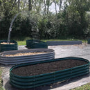 2 Pack 8x3x1FT Galvanized Raised Garden Bed Large Metal Planter Box Kit Elevated Raised Garden Planters for Outdoor Plants, Green by CozyNest Decor