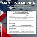 10 Pack Buck Annual Vehicle Inspection Label, 2-Ply Adhesive Vinyl with Mylar Laminate, FMCSA & DOT Compliant, Weatherproof, Tear Resistant, Easy to Write On, 5" x 4" - Made in USA by GreenHaven Gardens