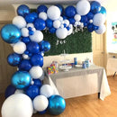 130pcs Royal Blue Balloons Different Sizes 18" 12" 10" 5" Party Latex Balloons for Birthday Graduation Baby Shower Anniversary Nautical Party Decorations by CozyNest Decor