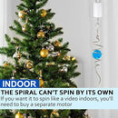 Gazing Ball Spiral Tail Wind Spinner,Decorative Wind Spinner 11inch Tail and 2 inch Glass Orb. Indoor Outdoor Wind Spinner Tail Sun Catcher Garden Decoration-13 inch Height(Blue) by GreenHaven Gardens