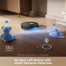 DREAME L50 Ultra Robot Vacuum and Mop Black with Auto-Empty and Mop Self-Cleaning, Precise Obstacle Avoidance, 19,500Pa Suction, HyperStream Detangling DuoBrush by CozyNest Decor