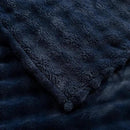 YUSOKI Luxury 3D Bubble Throw Blanket 3.1lb,All Ages,Home Decoration, (Navy,60 * 80inches) by CozyNest Decor