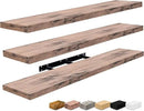 Sorbus Floating Shelves for Wall - 48 Inch Long Bathroom Shelves, Wall Decor for Bedroom, Kitchen, Living Room & Book Storage - Mounted Floating Shelf with Invisible Brackets (Mahogany, 3 Pack) by CozyNest Decor
