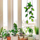 Royxen Stained Glass Window Hanging Green Plants Artificial Deocr Faux Plant Suncatchers, Gift for Plant Lover by GreenHaven Gardens