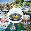 Solar Fountain for Bird Bath, 3.5W Upgraded Solar Bird Bath Fountains with 4 Fixed Pipes 7 Nozzles No Battery, Solar Fountain Pump for Bird Bath Outdoor(White) by GreenHaven Gardens