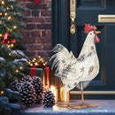 TERESA'S Collections Farmhouse Metal Rooster Garden Statues Decor, 15 Inch Rustic Outdoor Chicken Sculpture Figurines Yard Art for Farm Patio Lawn Kitchen Decorations,Spring Decor, Gift for Mom by GreenHaven Gardens