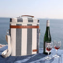 Zormy 3 Bottle Insulated Wine Tote Cooler Bag, Portable Carrier with Corkscrew Opener and Shoulder Strap for Beach Travel Picnic, Unique Carrier by TinyTreasures Baby Boutique