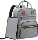 Diaper Bag Backpack for Women with Changing Pad, Baby Bag with Insulated Pockets Multifunctional Diaper Bags For Baby Girl Boy Waterproof Baby Bags For Boys Girls Maternity Bag Grey by TinyTreasures Baby Boutique